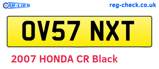 OV57NXT are the vehicle registration plates.