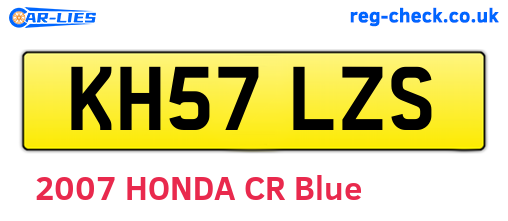 KH57LZS are the vehicle registration plates.