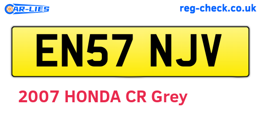 EN57NJV are the vehicle registration plates.