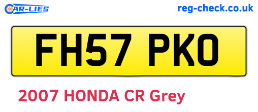 FH57PKO are the vehicle registration plates.
