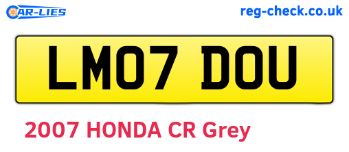 LM07DOU are the vehicle registration plates.