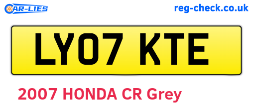 LY07KTE are the vehicle registration plates.