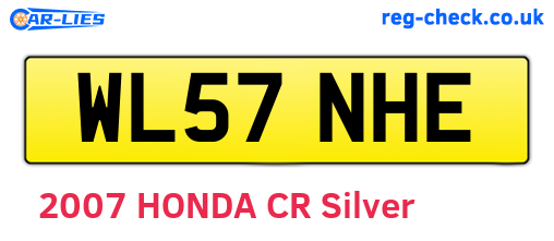 WL57NHE are the vehicle registration plates.