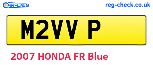 M2VVP are the vehicle registration plates.