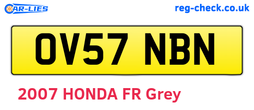 OV57NBN are the vehicle registration plates.