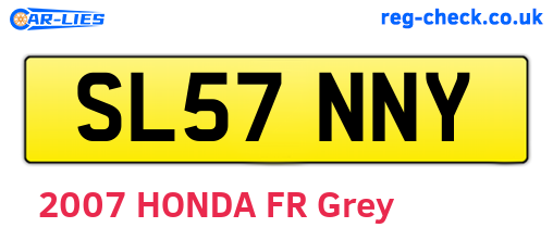 SL57NNY are the vehicle registration plates.