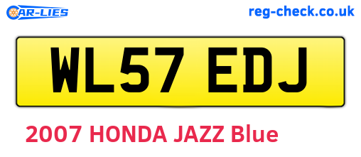 WL57EDJ are the vehicle registration plates.