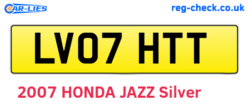 LV07HTT are the vehicle registration plates.