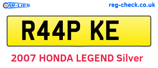 R44PKE are the vehicle registration plates.