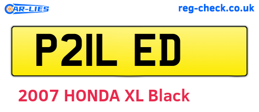 P21LED are the vehicle registration plates.
