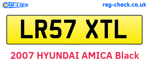 LR57XTL are the vehicle registration plates.