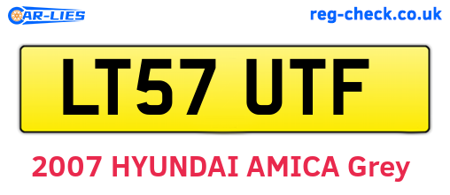 LT57UTF are the vehicle registration plates.
