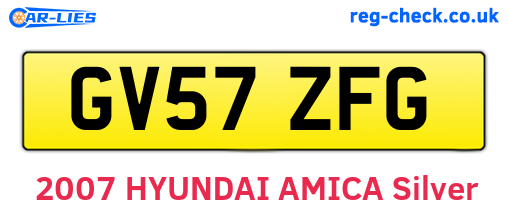 GV57ZFG are the vehicle registration plates.