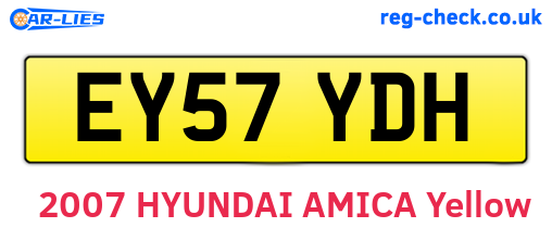 EY57YDH are the vehicle registration plates.