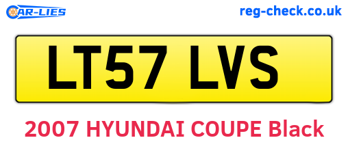 LT57LVS are the vehicle registration plates.