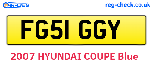 FG51GGY are the vehicle registration plates.