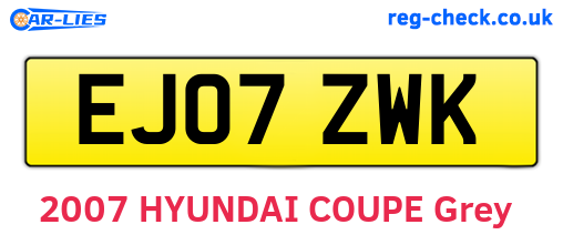 EJ07ZWK are the vehicle registration plates.