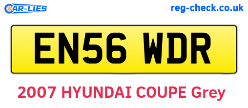 EN56WDR are the vehicle registration plates.