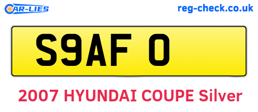 S9AFO are the vehicle registration plates.