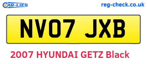 NV07JXB are the vehicle registration plates.