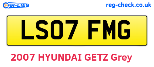 LS07FMG are the vehicle registration plates.