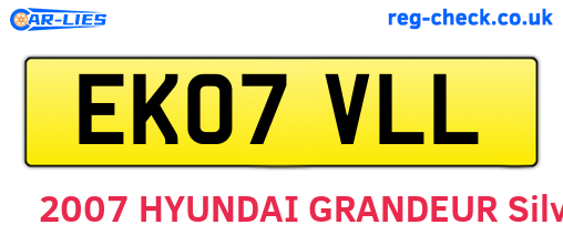 EK07VLL are the vehicle registration plates.