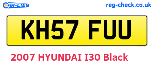 KH57FUU are the vehicle registration plates.