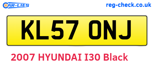 KL57ONJ are the vehicle registration plates.