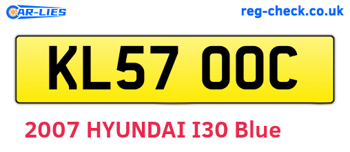 KL57OOC are the vehicle registration plates.
