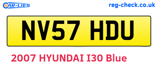 NV57HDU are the vehicle registration plates.