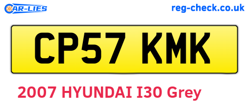 CP57KMK are the vehicle registration plates.