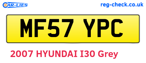MF57YPC are the vehicle registration plates.