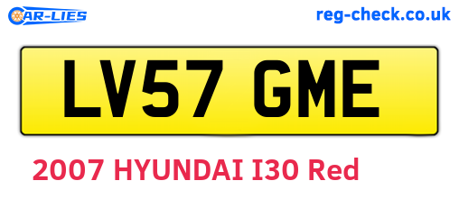 LV57GME are the vehicle registration plates.