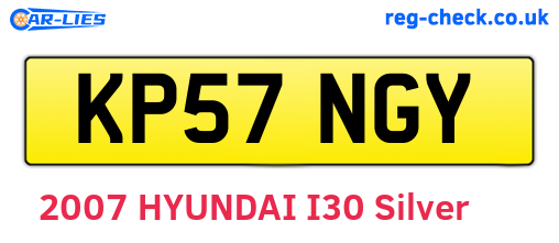 KP57NGY are the vehicle registration plates.