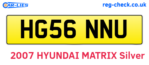 HG56NNU are the vehicle registration plates.