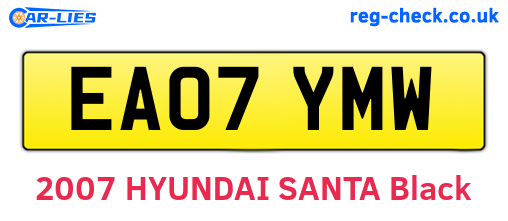 EA07YMW are the vehicle registration plates.