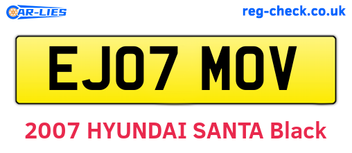 EJ07MOV are the vehicle registration plates.