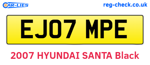 EJ07MPE are the vehicle registration plates.