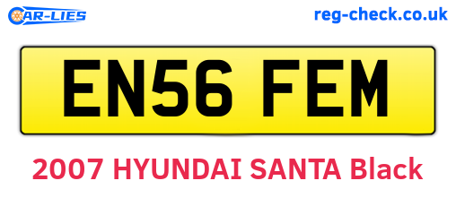 EN56FEM are the vehicle registration plates.