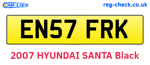 EN57FRK are the vehicle registration plates.
