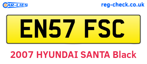EN57FSC are the vehicle registration plates.