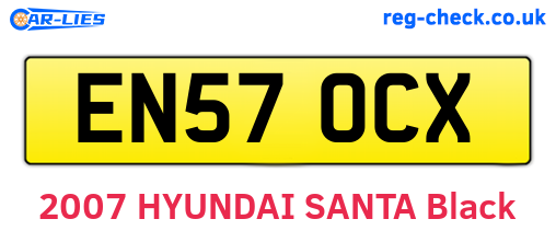 EN57OCX are the vehicle registration plates.