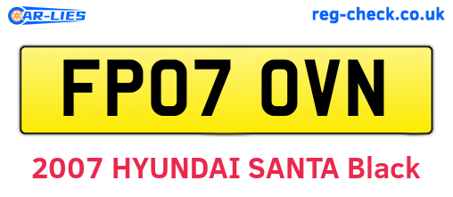 FP07OVN are the vehicle registration plates.