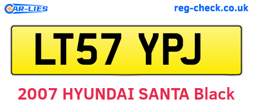 LT57YPJ are the vehicle registration plates.