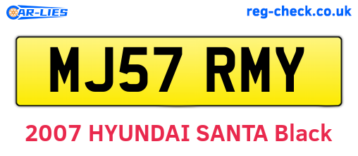MJ57RMY are the vehicle registration plates.