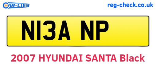 N13ANP are the vehicle registration plates.