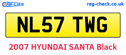 NL57TWG are the vehicle registration plates.
