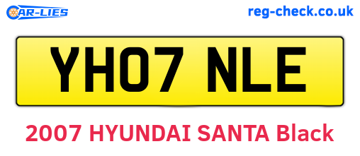 YH07NLE are the vehicle registration plates.