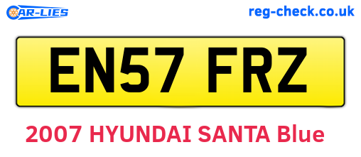 EN57FRZ are the vehicle registration plates.
