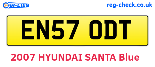 EN57ODT are the vehicle registration plates.